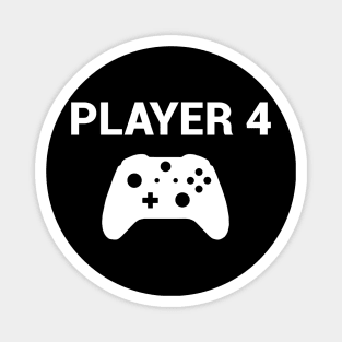 Video Game Player 4 Controller Magnet